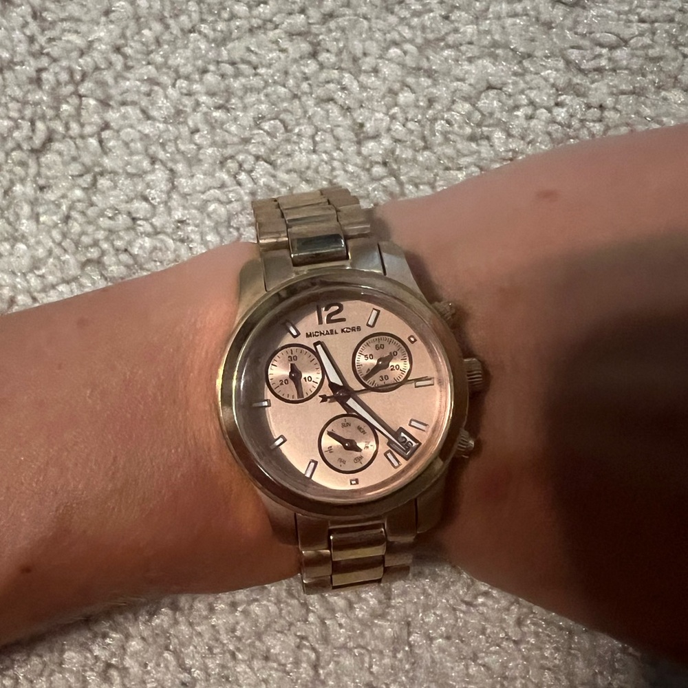Women’s rose gold Michael Kors watch